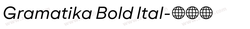 Gramatika Bold Ital字体转换